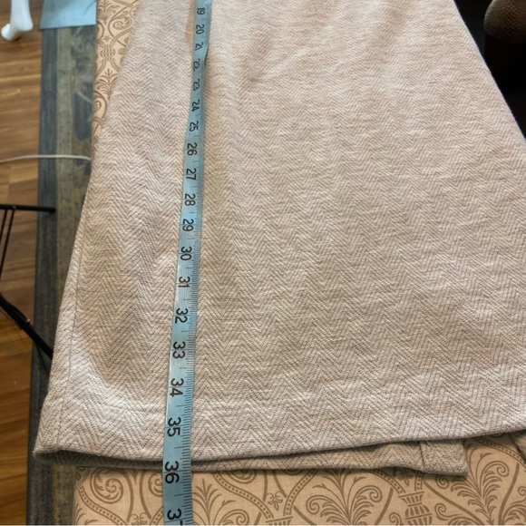 Banana Republic Heather Ponte Light Gray Mini Sheath Dress Zigzag Size 10 - Picture 5 of 11